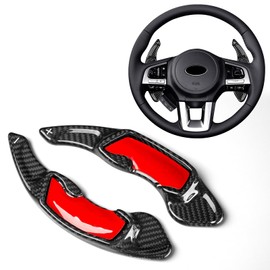 T-carbon Paddle Shifter Extensions Fits Subaru Impreza Legacy Ascent WRX Forester Outback XV Crosstrek Accessories ;Real Carbon Fiber Steering Wheel Shifter Paddle Cover Trims Fits BRZ Scion FRS GT86