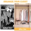 Closet Rods For Hanging Clothes, 17-64 Inch Adjustable Closet Rod,
