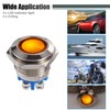 X AUTOHAUX 5Pcs LED Indicator Light 16mm 12V Dash Signal