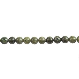 Jade Verde Natural de 8 mm, Abalorio Redondo y Suave, 48 Piezas, 15 Pulgadas, Verde