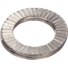 Kitaco 0900-090-12003 Nord-Lock Washer, Standard/Stainless Steel, M10, 0.6 x 0.8 inches (16 x 2.2 mm), Sold as 1 Piece