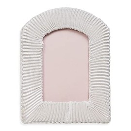 Expo International Vintage Pleated Satin Cathedral Photo Frame Tulle, White, 4 3/4" x 3 1/2"