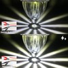 BJZ 4Pcs White Watermelon LED Strobe+Constant Marker Lights Dual Function