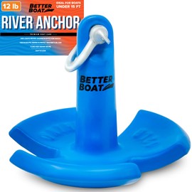 River Anchor 12lb Boat Anchor Mushroom Anchor 12 lb River Anchors for Boats Coated Anchor Marine Grade Pontoon or Boats 8, 10 or 15 Foot Boat Anchors 12 or 20 Pound