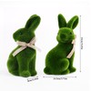 Qukou Moss Easter Bunny Home Decor, Artificial Moss Rabbit for