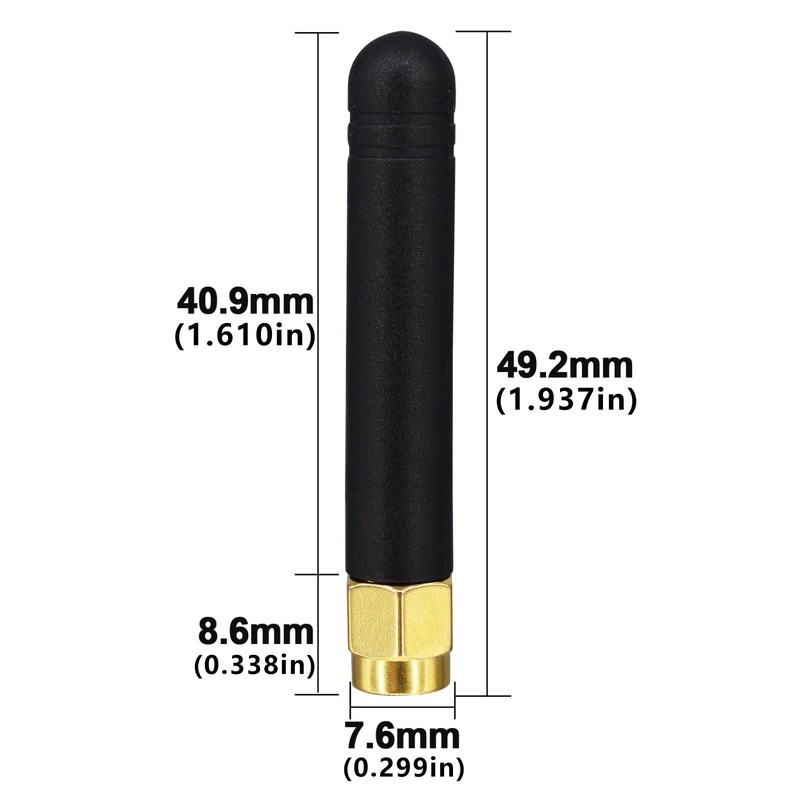 BOOBRIE 2 Packs Small Mini Dual Band WiFi 2dBi 2.4GHz