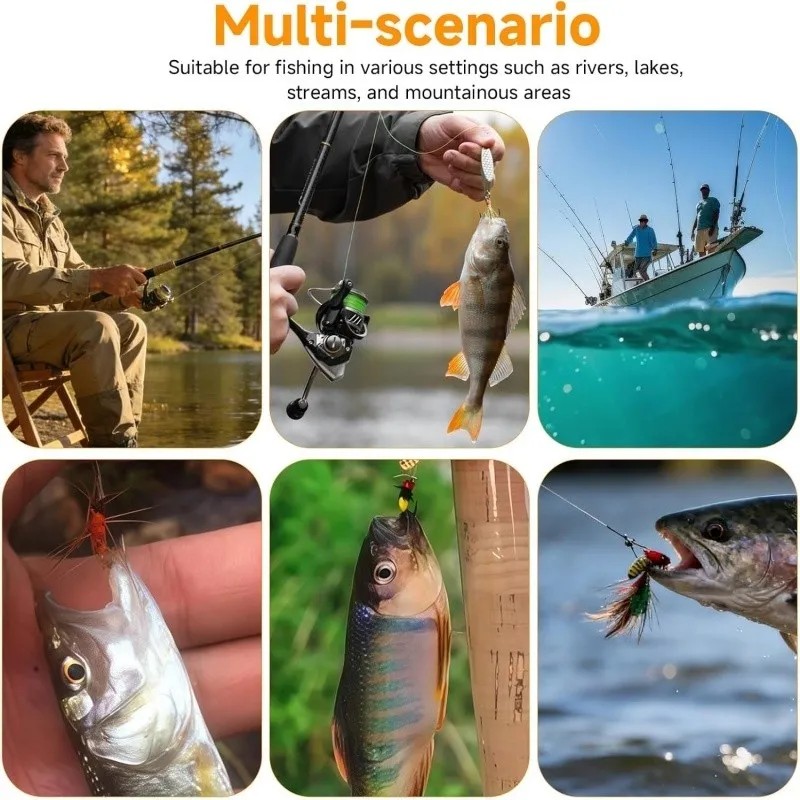 Señuelo Artificial Para Pesca, 64x Cebo Para Insectos Y Mosc