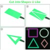 Flexible Led Panel,Electroluminescent Panel Sheet EL Tape Cuttable Soft for