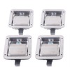 Yiponyt 4Pcs Stainless Steel Trailer Paddle Door Latch Handle Rv