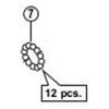 Shimano Y0091210 Repair Parts, Steel Bulbs (3/16"), 20 Pieces, WH-S501-3D,
