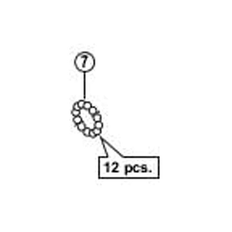 Shimano Y0091210 Repair Parts, Steel Bulbs (3/16"), 20 Pieces, WH-S501-3D,