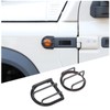 Hudiriy Black Car Side Fender Turn Signal Protective Grille Compatible