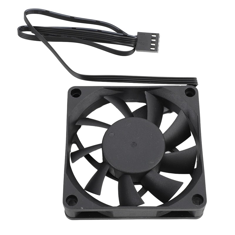 4 Pin PWM Fan, 70mm Computer Case Fan with 7