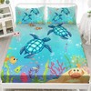 XYNHML Sea Turtle Fitted Sheet Cartoon Turtle Bed Sheets Reptile