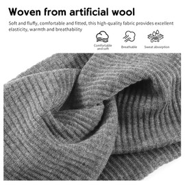 Pack of 4 Women's Headbands, Cotton Elastic, Head Wrap for Outdoor Sports, Autumn and Winter Versatile Headband Women (Grey/Black/Brown/Pink)