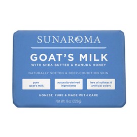 Sunaroma Goat's Milk W/ Shea Butter & Manuka Honey Soap (8 Ounce)