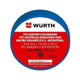 Würth 98551115 15MMX10M NASTRO ISOL.PVC IMQ BLU, Grey
