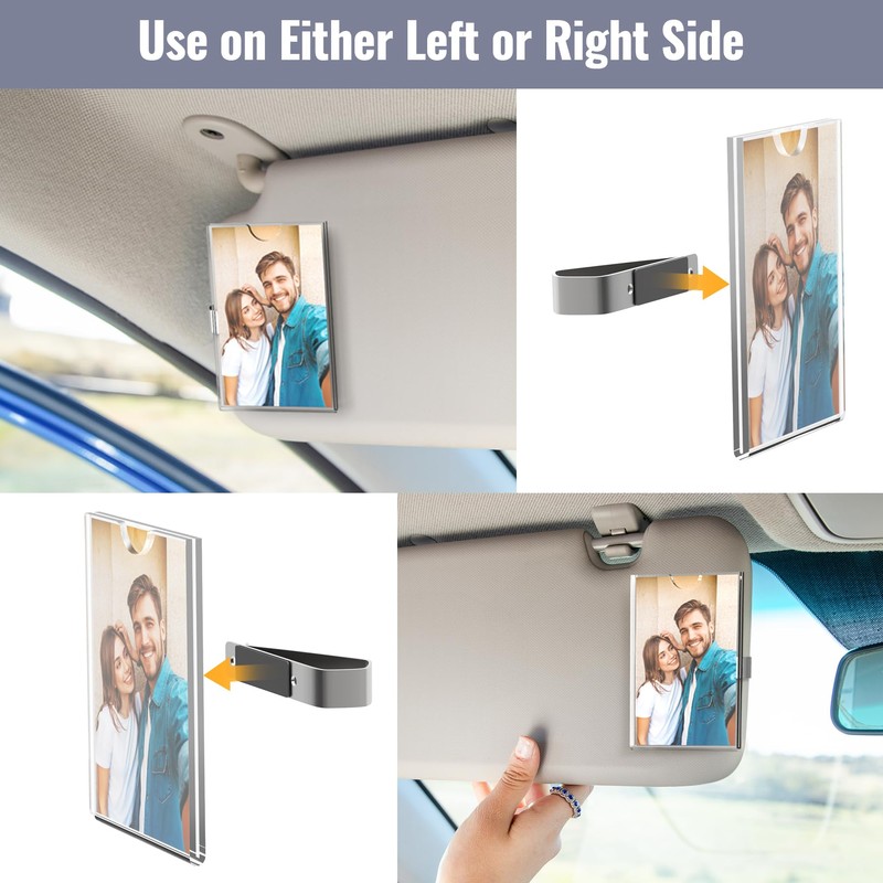 NiHome Car Sun Visor Photo Holder (3PCS)