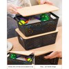Storage Bins with Lids 6 Packs, Plastic Storage Bins with