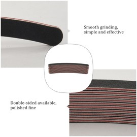 Byttlerom 10 Double Sided 100/180 Grit/Bana Na Curved Nail Files Uk Emery Board