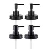 Onsogi Regular Mouth Plastic Mason Jar Soap Dispenser Pumps and