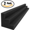 Mybecca Decor Embossed 3D Column Acoustic Foam Sound Absorption,Charcoal 6