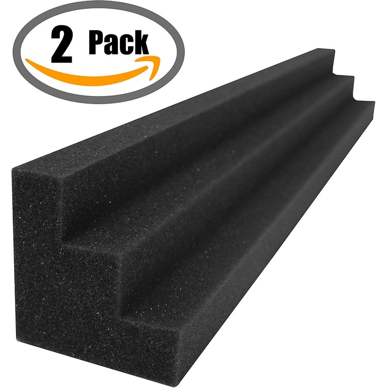 Mybecca Decor Embossed 3D Column Acoustic Foam Sound Absorption,Charcoal 6