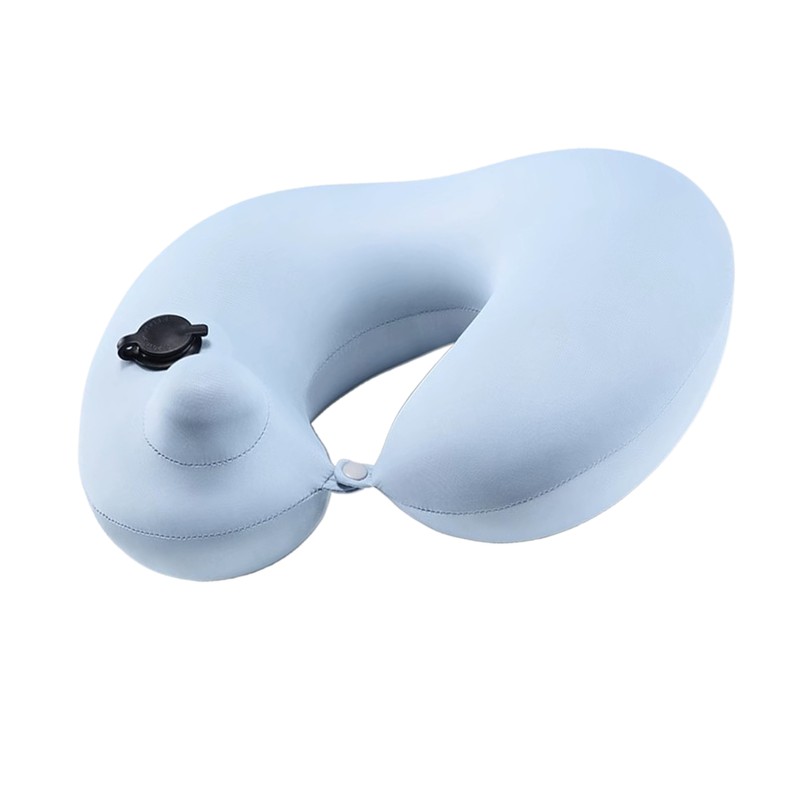 Neck Pillow U Shape Portable Press Inflatable Ice Silk Travel
