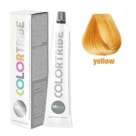Bbcos Hair Pro Colortribe Direct Coloring Cream Hair Color Natural and Healthy Shine 100 ml Tube (Yellow)
