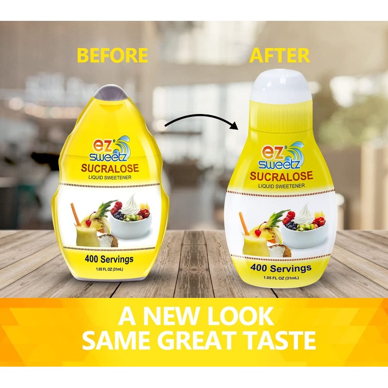 EZ-Sweetz (3 Pack |1.05oz - Liquid Sweetener 400 Servings/Bottle)