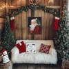 Christmas Canvas Wall Art Vibrant Santa Claus Pictures Print Festive