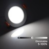 LEDLightsWorld 3 Inch LED Recessed Lighting Dimmable Downlight, 5W (40W