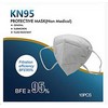 PalmJoy Face Mask - KN95 Face Mask - KN95 Protective Mask Pack of 10 - WHITE