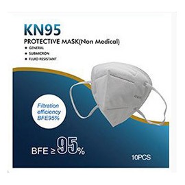 PalmJoy Face Mask - KN95 Face Mask - KN95 Protective Mask Pack of 10 - WHITE