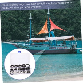 FELTECHELECTR Retainer Clip Set 315pcs Assorted Retaining Rings Snap Clips Small c Clamps External Retaining Rings for Shaft