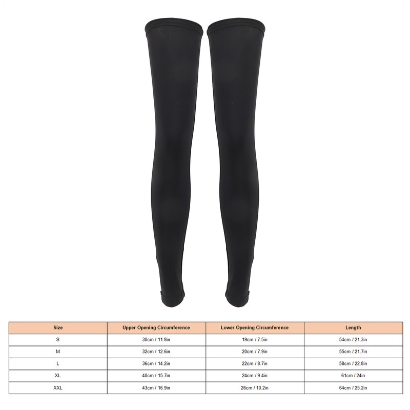 1 Pair Sun Protection Leg Sleeves Breathable Comfortable Quick Dry