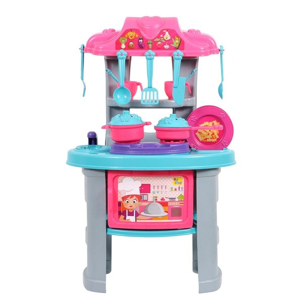 Ogi Mogi Kitchen Play Set for Kids, 26 Pieces Kitchen