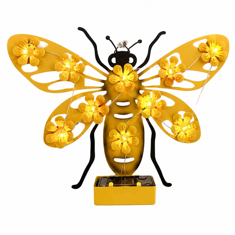Solar Butterfly Wall Light for Outdoor Decor – LED Garden