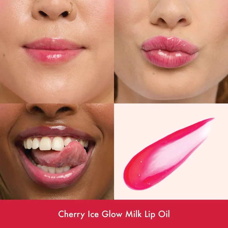 The Beauty Crop Glow Milk Lip Oil Cherry Ice