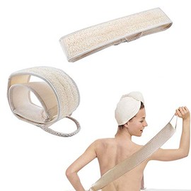AnHua 5 piezas de esponja exfoliante natural de lufa para la parte trasera de la ducha de baño esponja cuerpo cepillo para polvo exfoliante nuevo     