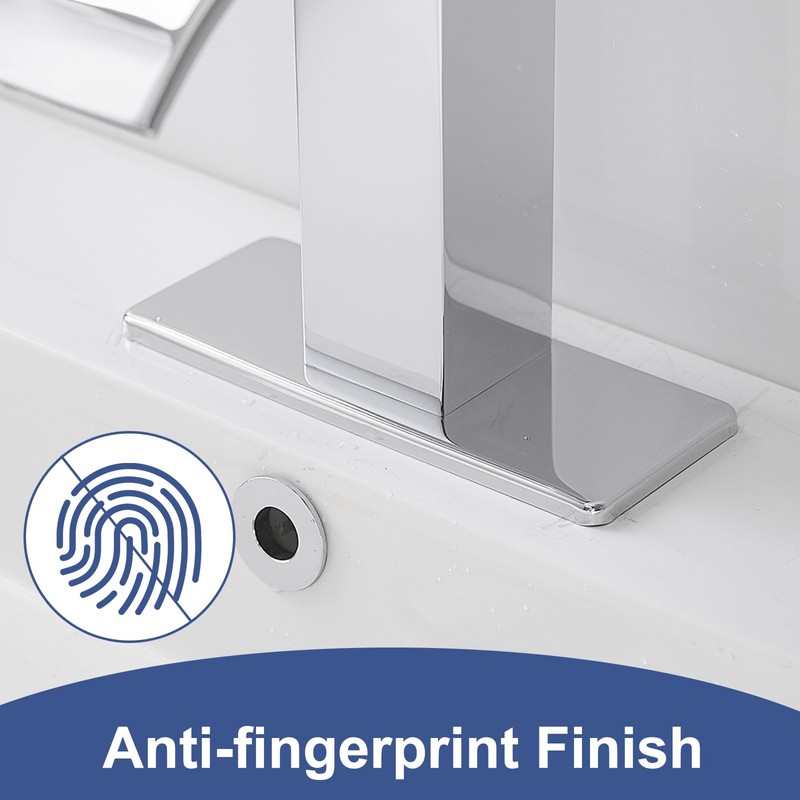 BWE 6" Sink Hole Cover Chrome for Bathroom Vanity Sink