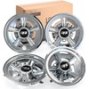 10L0L Golf Cart Hubcaps 8 inch Wheel Covers for Club