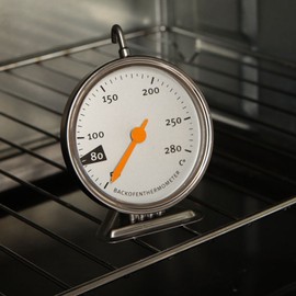 Itian Backofenthermometer, Ofenthermometer Edelstahl mit Großem Zifferblatt, Bratenthermometer Backofen Überwachung Thermometer Küchenbackzubehör für Kochen Küche Backen