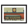 Lowry-Style Framed Print. Beautiful Black Ash Frame (Lowry, LS Lidl)