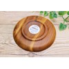 Maruwa Boeki Acacia Round Plate S 100372101 Brown