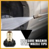 Partuto High Pressure Washer Spray Nozzle Tips Quick Connector Black