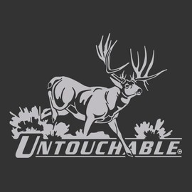 Untouchable Mule Deer Decal - Mule Deer Hunting Sticker - Mule Deer Decals - Deer Hunter Stickers - Large Decals - Automotive Window Decal - Hunting Stcikers - Hunters Image