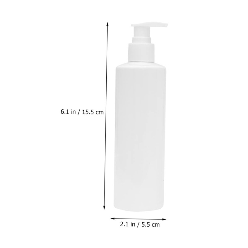 SAFIGLE 5pcs Travel Container Refillable Plastic Pump Bottles for Toiletries