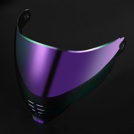 ICON Airflite Motorcycle Helmet Shield Uv Protection Motorcycle Helmet Visor Lens Suncreen Helmets Accessories (Airflite Revo Purple)