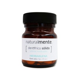 Naturalmente Pasta Dental Sólida Masticable Hierbabuena 27gr